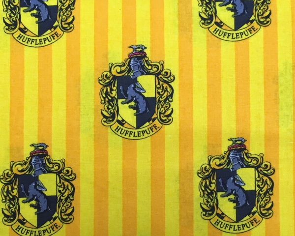 Fabric HY  Harry Potter Hogwarts Houses Badge Harry Potter Warner Brothers Camelot Licensed Novelty Cotton Fabric
