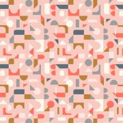 Scattered Geometric on blush pink