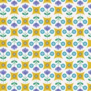 A438.1 Fab Floral Circles on yellow