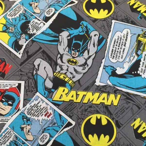 DC© Batman Collage 100% Cotton Fat Quarter, Half or Whole Metre – Sewcraft