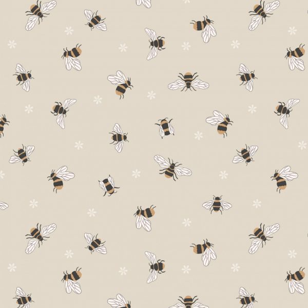 A503.1 Bees on Dark Cream