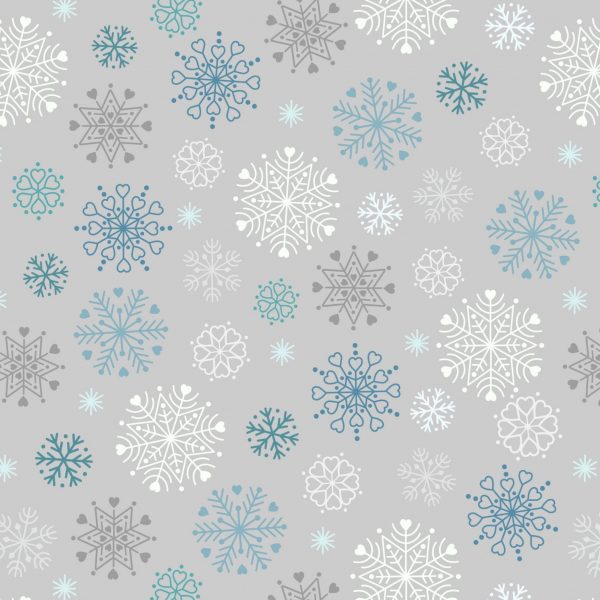 C72.1 Glow in the Dark Snowflakes on Silver