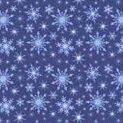 CE14.2 Icy Blue Snowflakes on Dark Blue