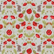 A557.1 Poppy and Hare on Light Grey