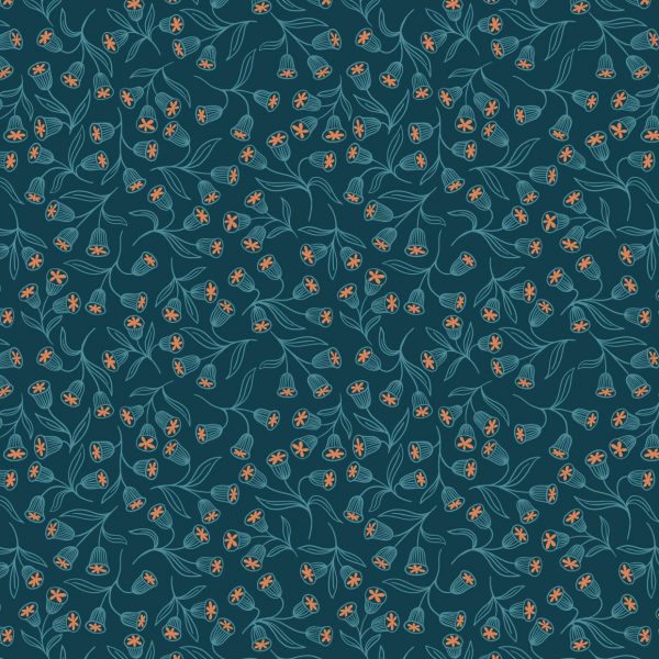 A544.3-Enchanted-flowers-on-dark-teal-with-copper-metallic-01