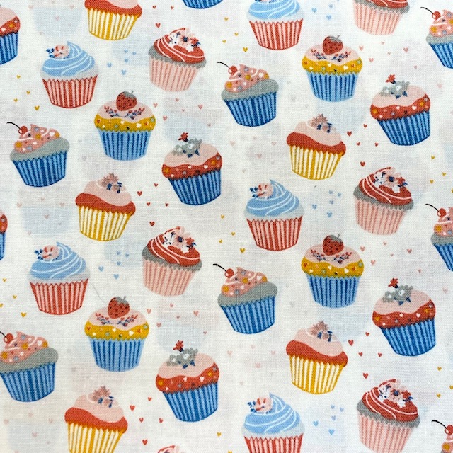 Sweet Dreams Cupcakes 100% Cotton by the half metre