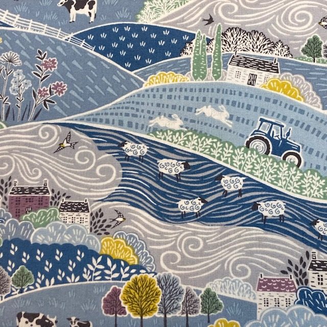 Makower ‘Heather and Sage’ Collection 100 Cotton Fat Quarter, Half or