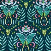 Moth Damask on Deep Forest