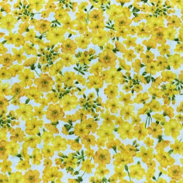 Tonal Floral on Yellow