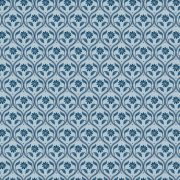 flower tile-3 inch-greyblue