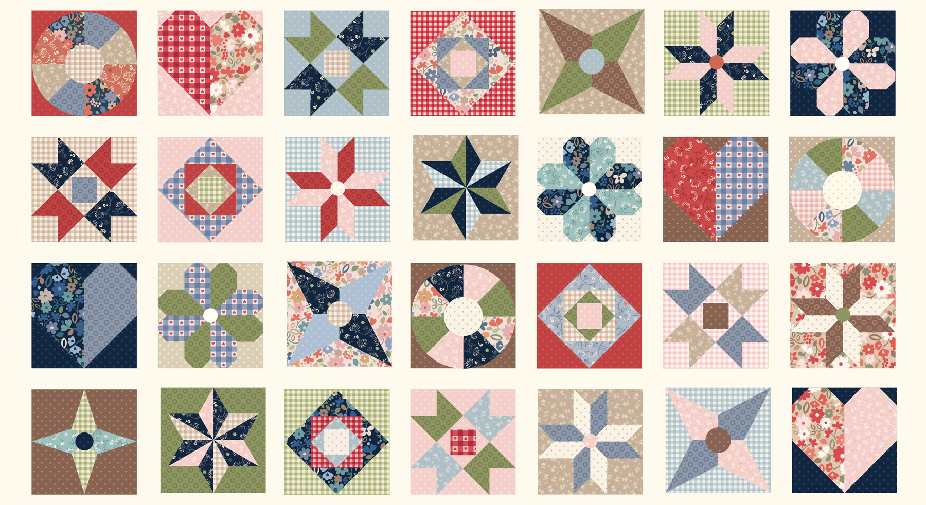 Lewis and Irene 'Grandma's Quilt' Collection, Square panel