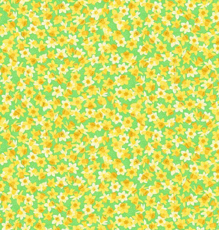 HELLO SPRING DAFFODIL GREEN