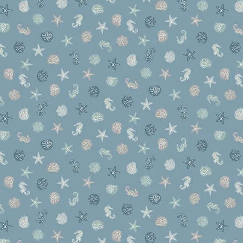 175.B Sealife on Blue