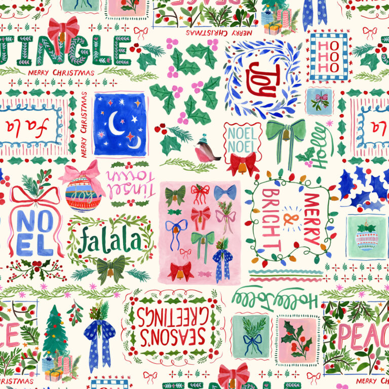 BG091-Merry Happy Christmas Winter white