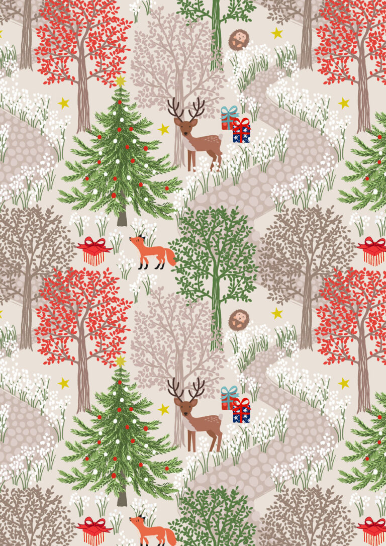 Christmas in bbwood-cream2 WITH RED TREE