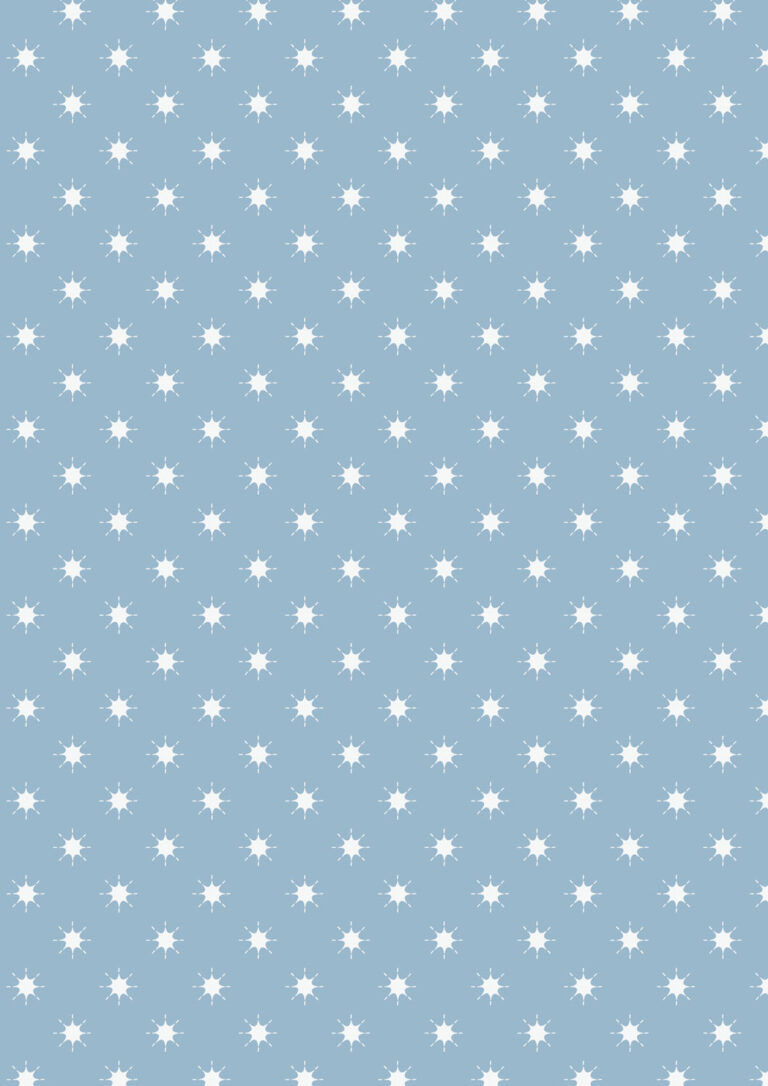 Star with pearl-greyblue