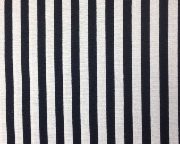 Black-and-White-Stripe-100-Cotton-fabric-by-the-half-metre-253228815540