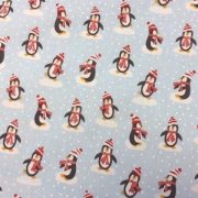 Penguin-Polycotton-45-wide-fabric-by-the-half-metre-253455064990