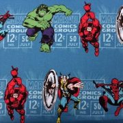 Marvel-Comic-Heroes-100-Cotton-fabric-by-the-half-metre-253228815531