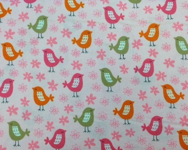 Robert-Kaufman-Acorn-Forest-Pink-Birds-100-cotton-fabric-by-the-half-metre-253228815521