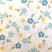 Blue-and-Yellow-Polka-Dot-Floral-100-Cotton-by-the-half-metre-253265363092