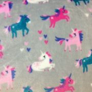 Unicorns-on-Grey-Double-sided-Supersoft-Cuddle-Fleece-by-the-half-metre-254054293272