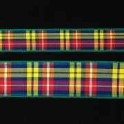 Green-Blue-Yellow-and-Red-Tartan-Ribbon-by-the-metre-263283009593