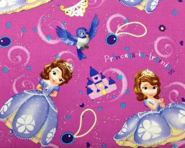 Disney-Sofia-the-First-Cotton-fabric-by-the-half-metre-263310622324