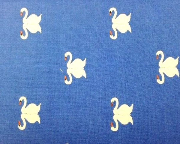 Reflected-Swans-100-Cotton-fabric-by-the-half-metre-263336288054