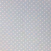 White-Polka-Dot-on-Pale-Blue-57-wide-100-Cotton-by-the-half-metre-263447602444