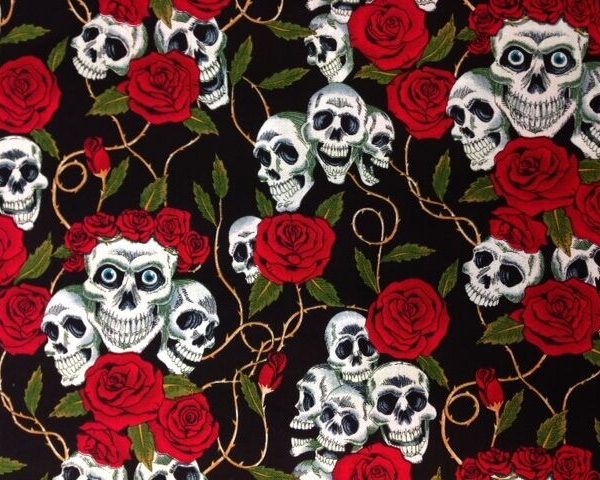 Skull-and-Roses-100-Cotton-by-the-half-metre-264119585745-2