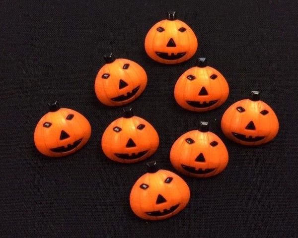 Halloween-Orange-Pumpkin-Shank-Button-pair-263327210746