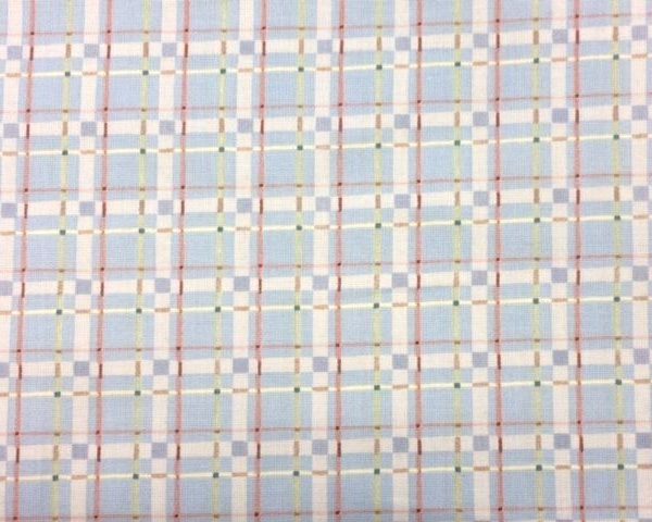 Pale-Blue-Plaid-100-Cotton-fabric-by-the-half-metre-253248862006