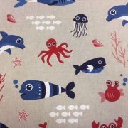Heavy-Weight-Fish-Print-100-Cotton-Fabric-by-the-half-metre-253366284347